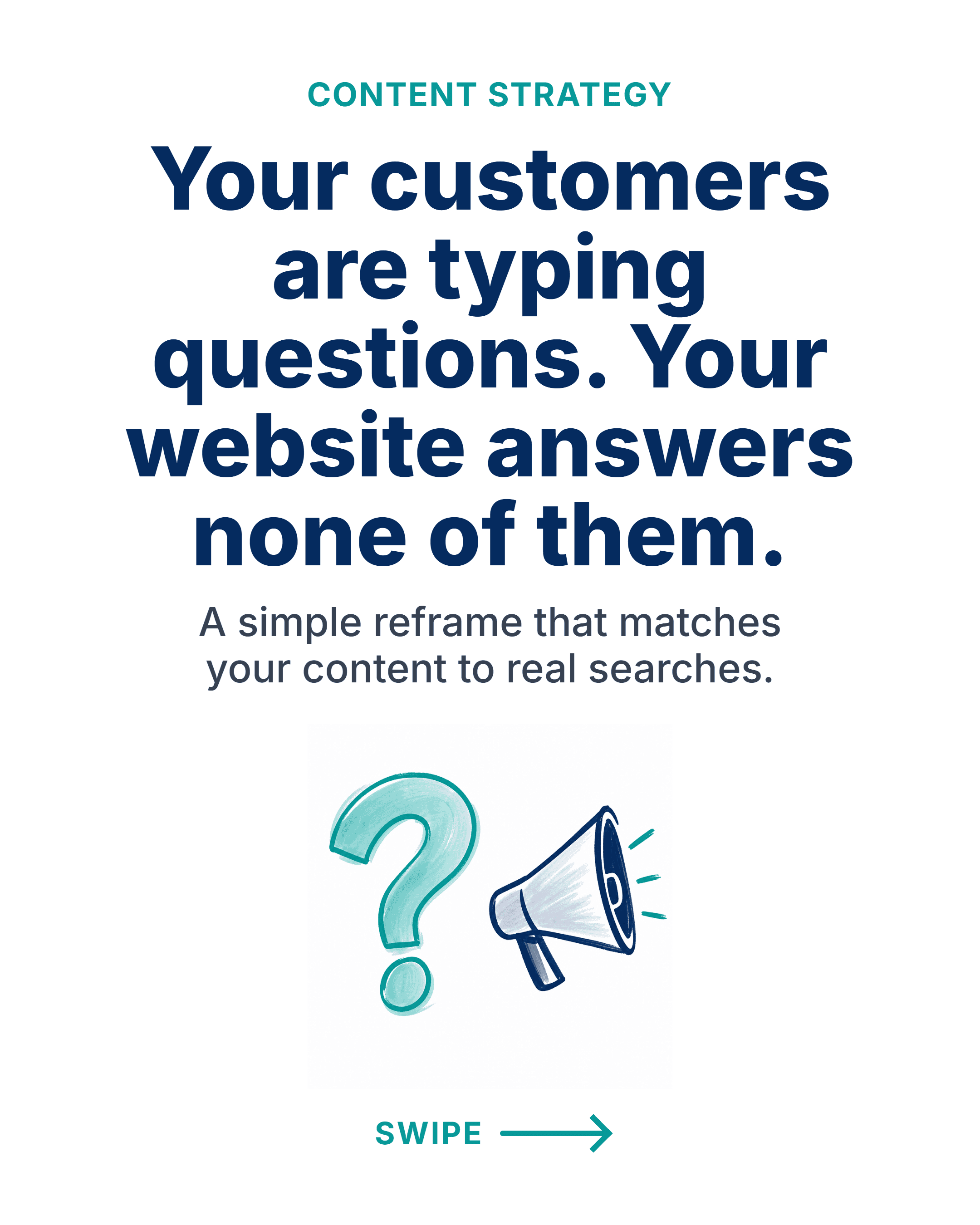 Your customers are typing questions. Your website answers none of them.